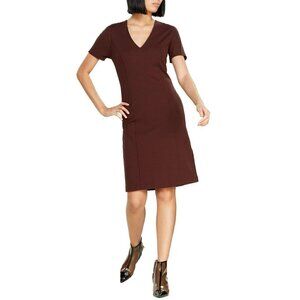 NWT Ottod'Ame Made in Italy V-Neck Cocoa Sheath Mini Dress